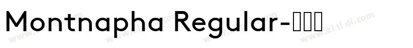 Montnapha Regular字体转换